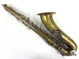 Antique 1913 Saxophone signed Buffet Crampon, Evette & Schaeffer, Carl Fisher, Passage du Cerf Paris France, Brass Instrument Serial 22305