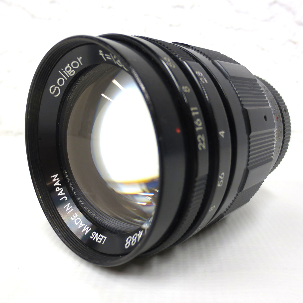 Vintage Soligor f=135mm 1:2.8 Camera Lens Zoom, Mount Marked N-1F, Made in Japan