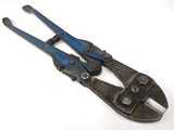 Vintage 29" Bolt Cutter Signed Record England Model 930, Original Blue Paint, Steel Cutter, Lock and Chain Breaker, Storage Hunter