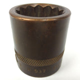 Vintage Berylco Becu Beryllium Copper 15/16 Deep Socket with 1/2" Drive Model W937, Non Spark, Non Magnetic