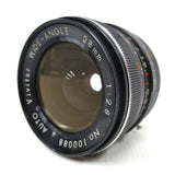 Vintage Vivitar Auto Wide-Angle Camera Lens 28mm 1:2.8, Mount Marked CS, Made in Japan, Serial 100088
