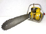 Vintage 1956 Pioneer IEL Chainsaw HC Model, 85.7 cc Forestry Chainsaw, Canada Lumberjack, Double Exhausts, with Manual