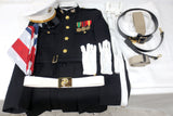 Vintage USMC United States Marine Corps Company Grade Officer Uniform, Complete with Coat, Pants, Cap, Belts, Gloves