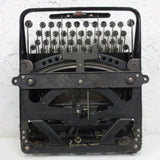 Vintage Antique 1930 Adler 30 Portable Typewriter, Eagle Emblem, Original Case, White Keys