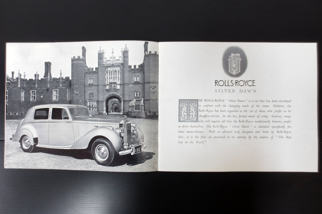 Original 1976 Rolls-Royce Silver Dawn Car Brochure Booklet Advertising 8 pages, 9 3/4 X 8"