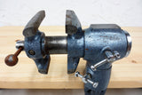 Vintage Baby Bullet Vise Clamp On 2" Double Jaws, Swivels 360, For Jewelers Watchmakers Machinists Gunsmiths