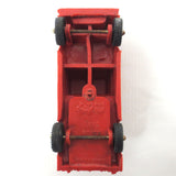 1950's Red Land Rover Pickup Flatbed Rubber Toy Truck by Vinyl Line Germany