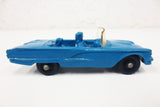 1950's Blue Convertible Toy Rubber Car w/ Dog, Tomte Laerdal Stavanger Norway