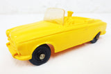1950's Yellow Convertible Toy Rubber Car Limo, Tomte Laerdal Stavanger Norway