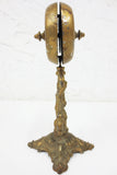 Antique Twist Bell 7" Hotel Desk Counter & Dinner, Ornate Gold, Mandolin Player