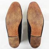 Rare Tricker's Loafer Shoes Freemason Masonic, Black Velour, London England Size 10.5
