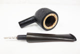 Vintage Estate Tobacco Pipe 5 1/2" Straight, Dr Thomas Double Ecume, Rock Grain