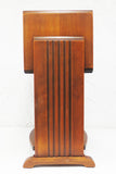 Vintage Mid Century Wood Snuffbox 13 X 11", Small Hand Made Furniture with Door