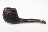 Vintage Pal Briar Estate Tobacco Pipe Italy, Compact Pocket Pipe, Rock Grain