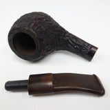 Vintage Pal Briar Estate Tobacco Pipe Italy, Compact Pocket Pipe, Rock Grain