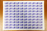 Russia 1966 Sheet of 100 Stamps 2 KON Noyta CCCP, Space probe "Luna-9" and Moon