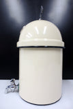Antique Holy Water Font Dispenser 12.5" Enamel, Nickel Plated Cross & Faucet