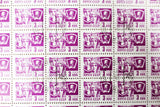 Russia 1966 Sheet of 100 Stamps 3 KON Noyta CCCP, Komsomol