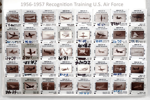 40 Military Army Aircraft Slides 1956 US Air Force Navy Recognition Training