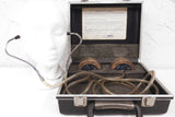 Globe Geophone Water Leak Finder Detector Tool by Heath with Case & Stethoscope