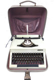 Vintage 1963 Erika Typewriter Model 15 Made in Germany, Leatherette Case, Working