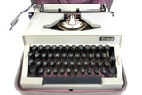 Vintage 1963 Erika Typewriter Model 15 Made in Germany, Leatherette Case, Working