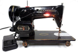 Industrial Singer Sewing Machine 191J, Rare Vintage 1950's Model w/ 9 Accessories
