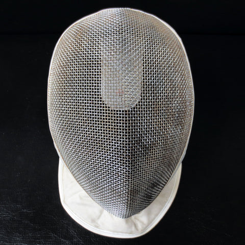 Vintage Leon Paul Fencing Face Mask Helmet Guard, Medium Size, Metal Mesh, White