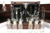Antique Apothecary Wood Box George Pilling & Son PA, 20 Glass Flasks and Beakers