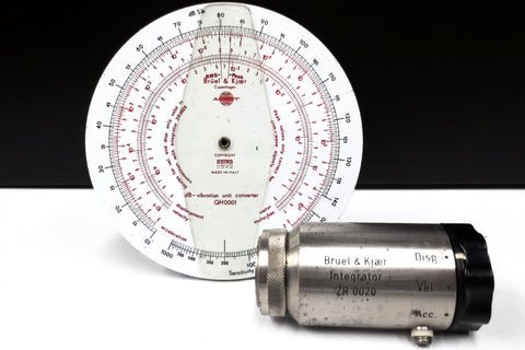 Bruel & Kjaer ZR0020 Integrator w/ dB Vibration Unit Converter Wheel Rule QH0001