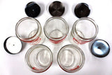 5 Vintage Glass Pharmacy Medical Supplies Jars by Merco, Bandages, Gauze, Cotton