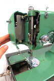 Rare Vintage Bel Air Super De Luxe Industrial Sewing Machine, Apple Green, 1950s