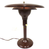 Vintage Mid Century Drafting Lamp Signed Wheeler Sight Light, Flying Saucer UFO