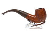 Large Peterson Tobacco Pipe Straight Grain #6, Ireland Republic, Vintage, Curved