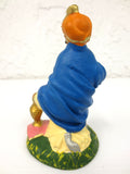 Vintage Nativity Creche Black Wiseman Kneeling Figurine, 4" Christmas Manger Ita