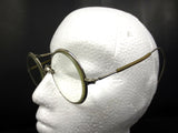 Vintage Antique Mens Driving Eye Glasses Signed Willson, Round Glasses, Chrome